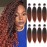 Ombre Braiding Hair Cooper Red Pre Stretched Braiding Hair Professional Synthetic Hair For Braiding Hot Water Setting Yaki Texture 350 Soft Hair Exetnsion