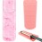 Shappy 2 Pieces Curling Iron Travel Case Cover Heat Resistant Flat Iron Holder Case Sleeve Neoprene Straightener Holder and Silicone Hot Tools Flat Bag(Pink Marble Style)