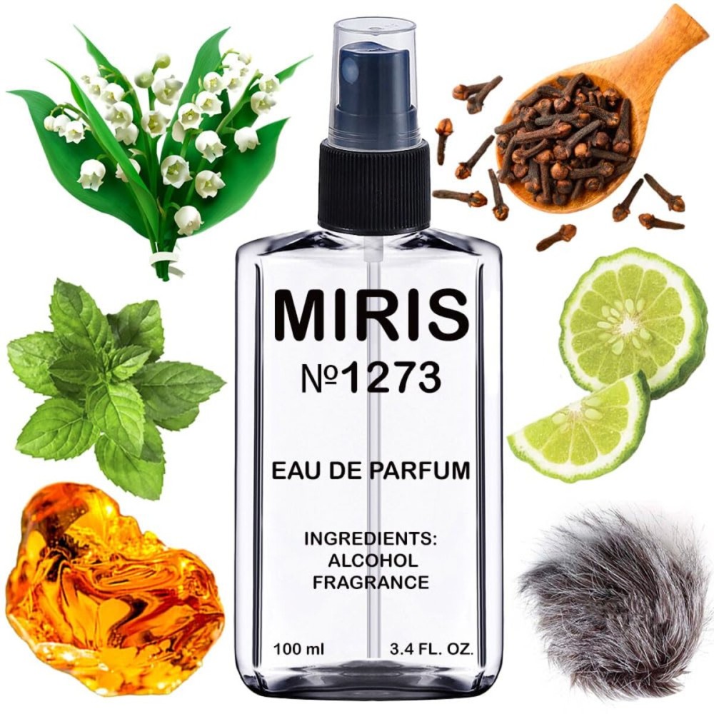 MIRIS No. 1273, Inspired by Double Whisk, Long-Lasting Eau de Parfum for Men, Spray 3.4 Fl Oz / 100 ml