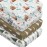 4 Pack Woodland Forest Animals Wood Neutral Unisex Fitted Baby Crib Sheets Set for Baby Boys or Girls (Cartoon Beer, 52 * 28)