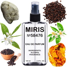 MIRIS No. 58476, Inspired by Black Pepper & Amber, Neroli, Long-Lasting Unisex Eau de Parfum for Women & Men, Spray 3.4 Fl Oz / 100 ml
