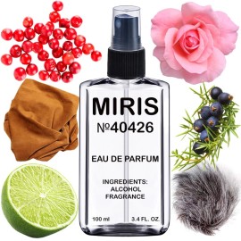MIRIS No. 40426, Inspired by French Leather, Long-Lasting Unisex Eau de Parfum for Women & Men, Spray 3.4 Fl Oz / 100 ml