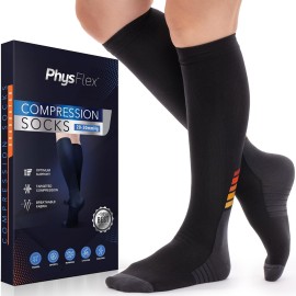 Compression Socks for Women & Men (20-30 mmHg) Support for Travel, Nurses, Pregnancy, Shin Splints, Sports and Everyday Wear