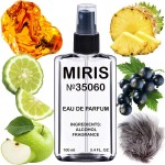 MIRIS No. 35060, Inspired by Nero, Long-Lasting Eau de Parfum for Men, Spray 3.4 Fl Oz / 100 ml