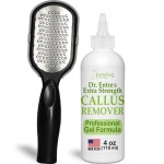 Dr. Entre\'s Callus Remover Gel & Foot File: Extra Strength Callus Remover for Feet, Foot Callus Remover Care, Pedicure Tools Supplies, Spa Kit, Dead Skin Scrubber, 4 oz