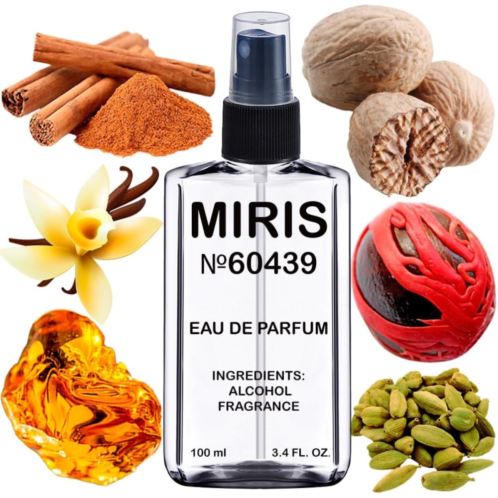 MIRIS No. 60439, Inspired by D\'Ambre Extreme, Long-Lasting Unisex Eau de Parfum for Women & Men, Spray 3.4 Fl Oz / 100 ml