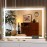 Hasipu Vanity Mirror with Lights, 28 x 20 LED Makeup Mirror, Lighted Makeup Mirror with Dimmable 3 Modes, Touch Screen Control Vanity Mirror Square White