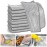 XANGNIER 8 Pcs Multipurpose Wire Dishwashing Rags,New Upgrade Non Scratch Wire Dishcloth,Steel Wool Cleaning Cloths,Multi Purpose Metal Mesh Miracle Cleaning Cloths for Kitchen,Dishes,Sink