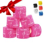 WARM BODY COLD MIND 1.85 Weightlifting Thumb Tape - Hook Grip Tape for Powerlifting, Cross Training, Gym Tape, Workout, Weight Lifting Tape, Athletic Finger Wrap (Pink 6 Roll)