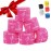 WARM BODY COLD MIND 1.85 Weightlifting Thumb Tape - Hook Grip Tape for Powerlifting, Cross Training, Gym Tape, Workout, Weight Lifting Tape, Athletic Finger Wrap (Pink 6 Roll)
