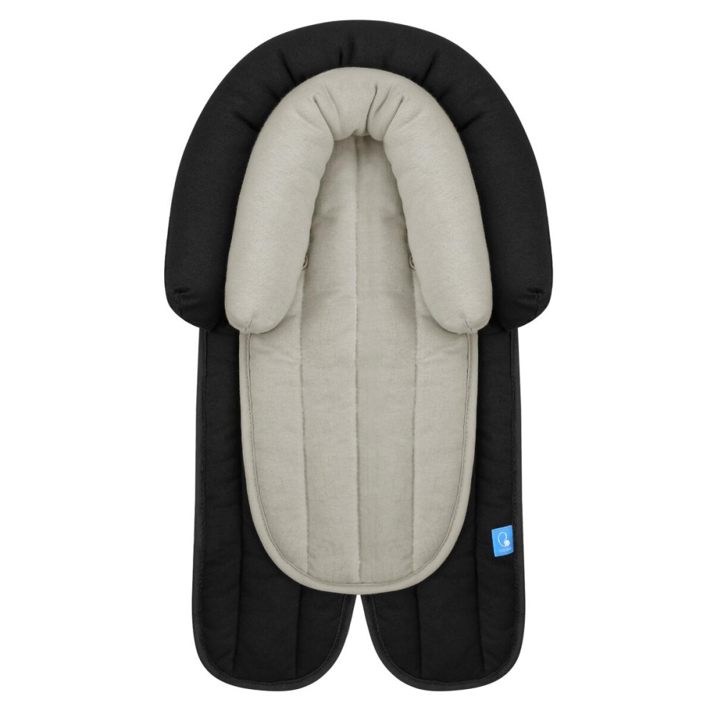 COOLBEBE Upgraded 2-in-1 Babybody Supports for Newborn Infant - Extra Soft Breathable Car Seat Insert Cushion Pad, Perfect for Carseat, Stroller, Swing, Bouncer, Black