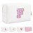 Small Initial Patch Makeup Bag Personalized Gifts Make Up Bag,White Cute PU Leather Glitter Letter Cosmetic Bag with Zipper,Trendy Portable Travel Toiletry Pouch,Preppy Stuff for Teen Girls Women F