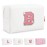 Small Initial Patch Makeup Bag Personalized Gifts Make Up Bag,White Cute PU Leather Glitter Letter Cosmetic Bag with Zipper,Trendy Portable Travel Toiletry Pouch,Preppy Stuff for Teen Girls Women B