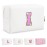 Small Initial Patch Makeup Bag Personalized Gifts Make Up Bag,White Cute PU Leather Glitter Letter Cosmetic Bag with Zipper,Trendy Portable Travel Toiletry Pouch,Preppy Stuff for Teen Girls Women R
