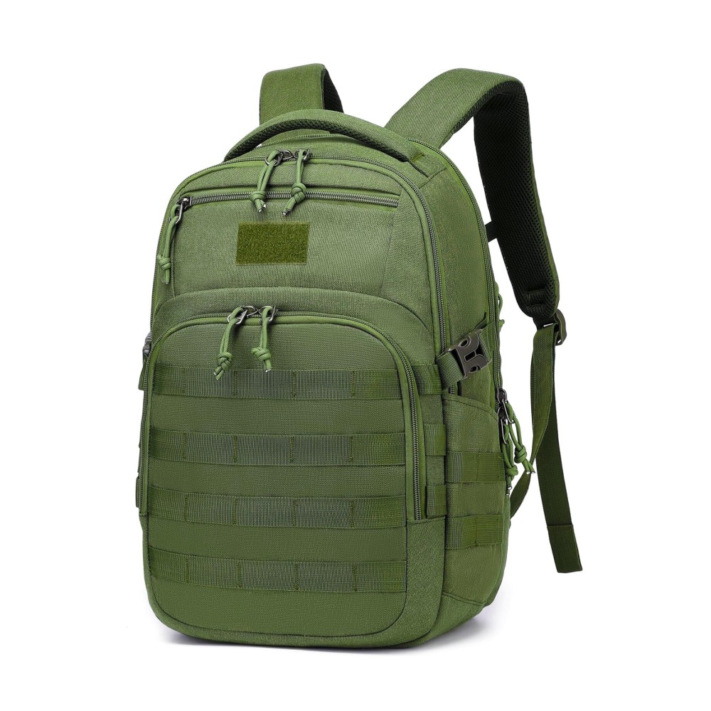 Wotony Military tactical backpack, backpack for men black small tactical assault bag (green, 20 inch)