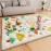 ieBabay Baby Play Mat 71 X 59 Playpen Mat Upgraded Thicken Baby Floor Play Mat Non-Slip Cushioned Crawling Mat Waterproof Activity Playmats for Babies Toddlers Infants (71X59, Letter Dino)