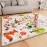 ieBabay Baby Play Mat 71 X 59 Playpen Mat Upgraded Thicken Baby Floor Play Mat Non-Slip Cushioned Crawling Mat Waterproof Activity Playmats for Babies Toddlers Infants (71X59, Letter Fox)