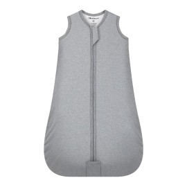 Mosebears Sleep Sack Baby Winter Wearable Blanket with 2-Way Zipper,2.5 TOG Cotton Sleep Sack Unisex (Grey, 12-18 Months)