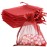 BOEIAC Organza Bags: 50 Mini Mesh Candy Bags - Small Size (4 x 6 inch) for Wedding, Party, Valentine\'s Day Favor - Burgundy