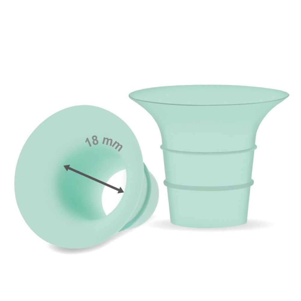 Maymom 18mm Flange Insert Compatible with Elvie Single/Double Electric, Elvie Stride 24mm Wearable Cup, Not Original Elvie Stride Replacement Pump Parts