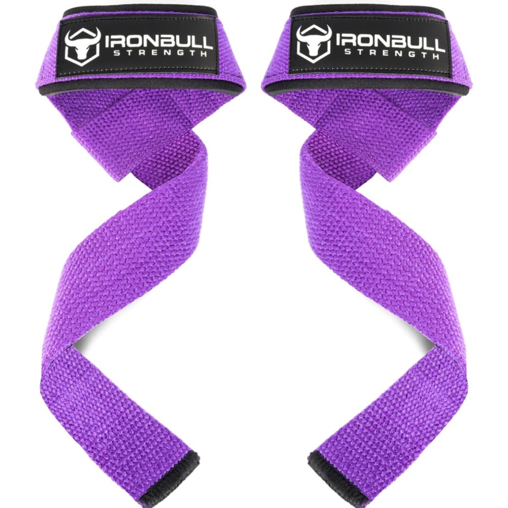Lifting Wrist Straps for Weightlifting (1 Pair) - Padded Lifting Straps for Deadlifts, Powerlifting, Strength Training & Bodybuilding - Gym Straps for Men & Women (Purple)