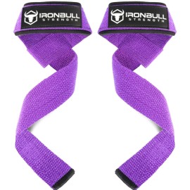 Lifting Wrist Straps for Weightlifting (1 Pair) - Padded Lifting Straps for Deadlifts, Powerlifting, Strength Training & Bodybuilding - Gym Straps for Men & Women (Purple)