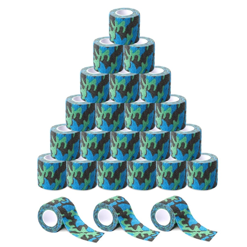 BISIBITA2 Sensi Wrap Grip Cover Sports Self Bandage Rolls 2-inch x 5-Yards 24pcs (Navy Seals)