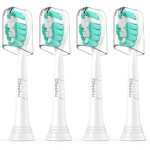 Ofashu Electric Toothbrush Replacement Heads Compatible with Philips Sonicare ProtectiveClean 2 Series Plaque Control 4100 5100 6100 9024 6064, White, 4 Sonic Brush Head