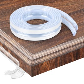Baby Proofing,32.8ft(10M) Silicone Soft Corner Protectors with Pre-Taped Strong Adhesive, Edge Protectors for Sharp Corners of Cabinets, Tables