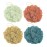 Rnoafmu Shower Loofah Bath Sponge, 60G Loofah Exfoliating Body Scrubber, 4 Color Mesh Shower Pouf Balls for Body Wash (Caramel Coffee)