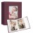 Vienrose Small Photo Album 4x6 holds 100 Photos 2 Pack, Mini Baby Photo Album Linen Cover for Gifts Wedding Family, Purple