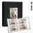 Vienrose Small Photo Album 4x6 holds 200 Photos 2 Pack, Mini Baby Photo Album Linen Cover for Gifts Wedding Family, Black