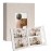 Vienrose Small Photo Album 4x6 holds 200 Photos 2 Pack, Mini Baby Photo Album Linen Cover for Gifts Wedding Family, Beige