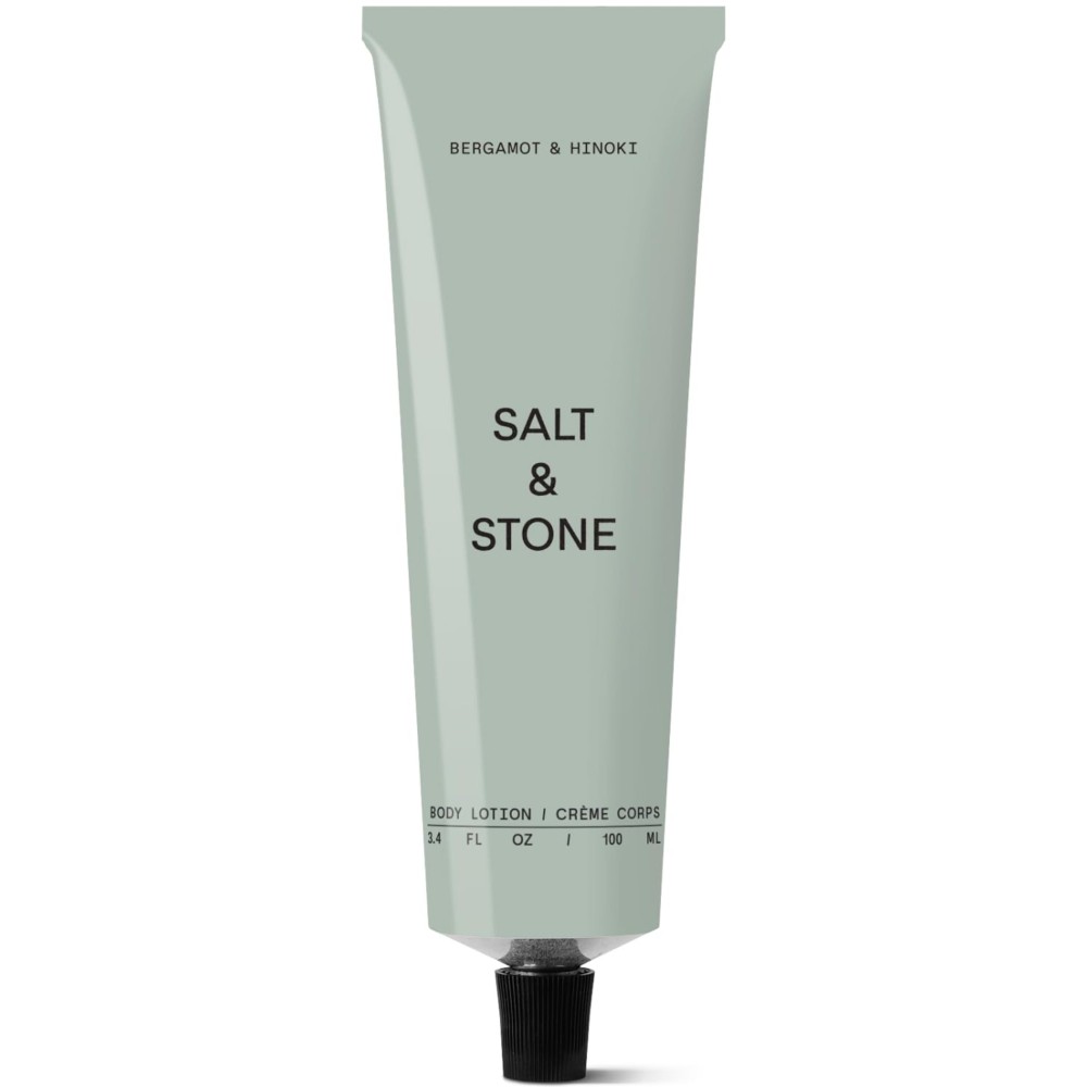 Salt & Stone Body Lotion for Women & Men | Hydrates, Nourishes & Softens Skin | Restores Dry Skin | Fast-Absorbing | Cruelty-Free & Vegan (100 ml) (Bergamot & Hinoki)
