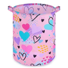 Beinou Kids Laundry Hamper 43.3L Waterproof Baby Laundry Basket Collapsible Canvas Toy Organizer Basket With Handles For Kids Bedroom Nursery Clothes