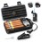 Flauno Travel Cigar Humidor Case - Portable Humidor Kit with Lighter (Without Gas), Cutter, Holder, Humidifier & Dropper, Waterproof, Crushproof, Airtight Seal (Holds up to 5 Cigars)