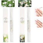 Meschett 2PCS Cuticle Oil Pens for Nail Care,Cuticle Revitalizer Oil Pen with Soft Brush,Cuticle Oil to Prevent Nail Cracking and Dry (Osmanthus flowers & Jasmine Flavor)