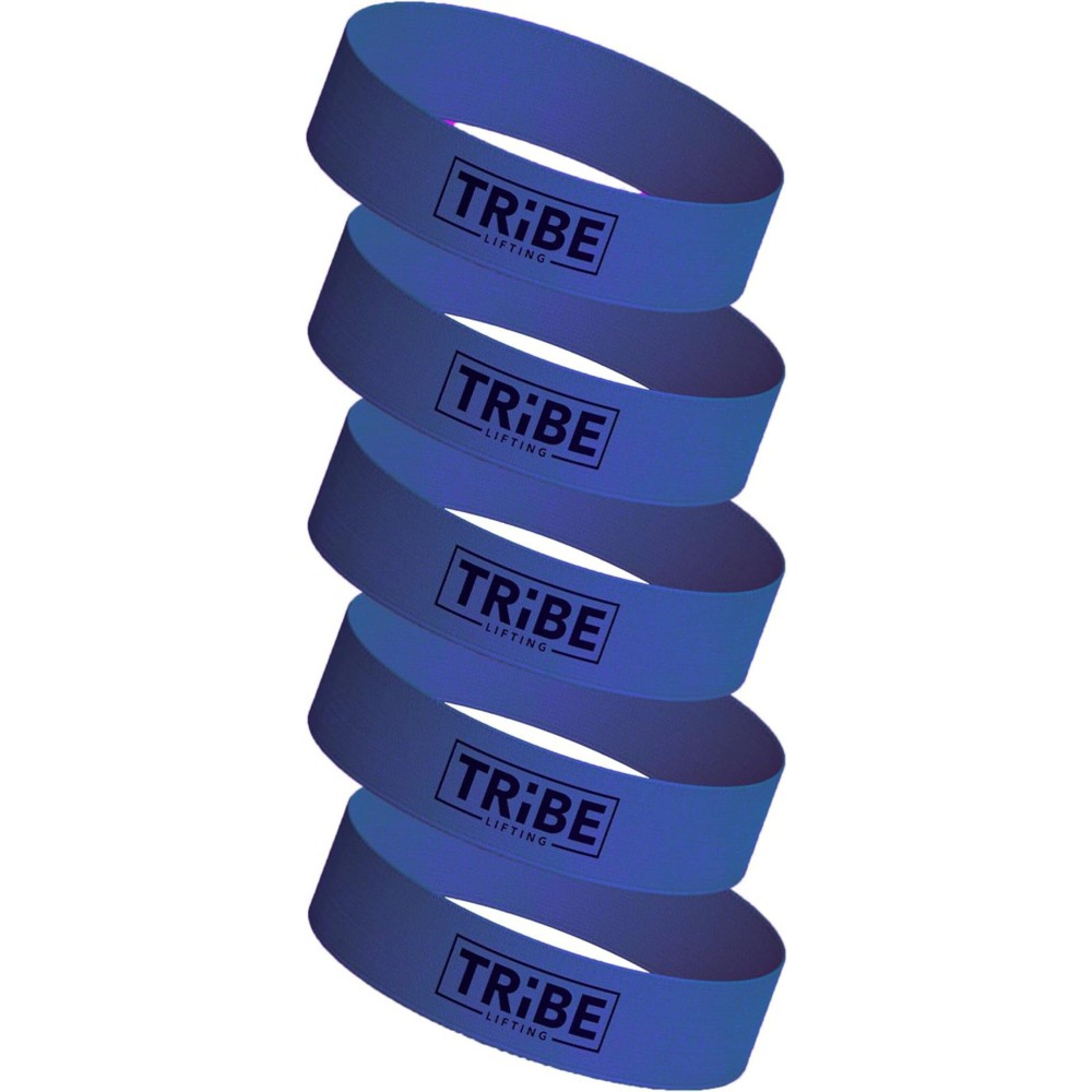 Tribe Lifting Fabric Resistance Bands for Glutes & Legs | 5 Fabric Workout Bands Set | Thick Booty Bands for Squats, Lunges, Hip Training, Physical Therapy & Home Workouts