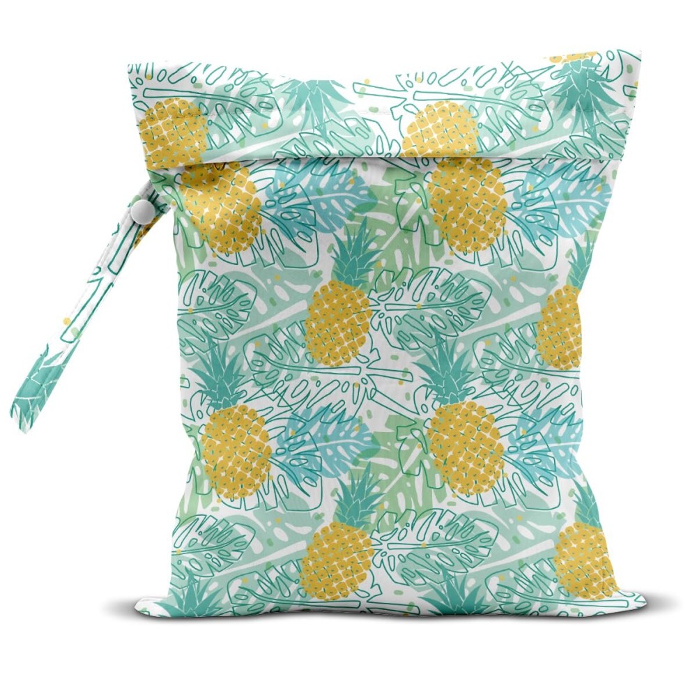 zcyxuuw Wet Bag, Wet Dry Bag, Wet Bag for Swimsuit, Travel, Beach, Pool, Diapers, Dirty Yoga Gym Clothes, Makeup Bag, Waterproof Tropical Palm Leaves Decor Jungle Palm Leaf Favors