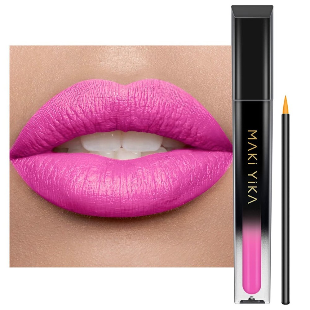 MAKI YIKA Pink Lipstick for Women Color Stay Long Lasting Lipsticks, No Smudge Matte Liquid Lipstick Transferproof Cruelty-Free Lip Color |First Class