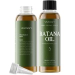 Vivccon Batana Oil for Hair Growth,100% Pure & Natural Raw Batana Oil, Dr. Sebi Organic from Honduras,Care for Hair Thickness,Scalp&Skin,4.23 fl oz,1 Bottle with 2 Caps