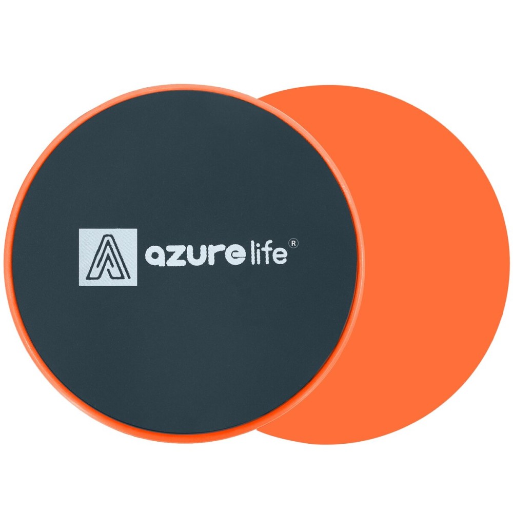A AZURELIFE Exercise Core Sliders, Dual Sided Exercise Gliding Discs Use on Carpet or Hardwood Floors, Light and Portable, Perfect for Abdominal&Core Workouts