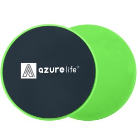 A AZURELIFE Exercise Core Sliders, Dual Sided Exercise Gliding Discs Use on Carpet or Hardwood Floors, Light and Portable, Perfect for Abdominal&Core Workouts