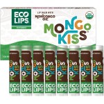 Mongo Kiss USDA Organic Lip Balm Set 8-pack (0.15 oz. each) with Mongongo Oil & Cocoa Butter to Moisturize Chapped Lips | Made in USA by Eco Lips - Peppermint