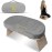 MONK & LLAMA Meditation Bench Grey Velvet- Foldable, Ergonomic, Bamboo Kneeling Stool- Perfect Seiza Bench Meditation Stool Chair for Prayer & Travel - Deeper & Enjoyable Sessions