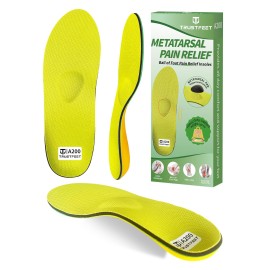 Trustfeet Ball of Foot Pain Relief Shoe Insoles for Morton\'s Neuroma,Metatarsalgia,Foot Pain, Arch Support Inserts for Metatarsal Pain Relief,Plantar Fasciitis,Orthotic Insoles for Men Women-E