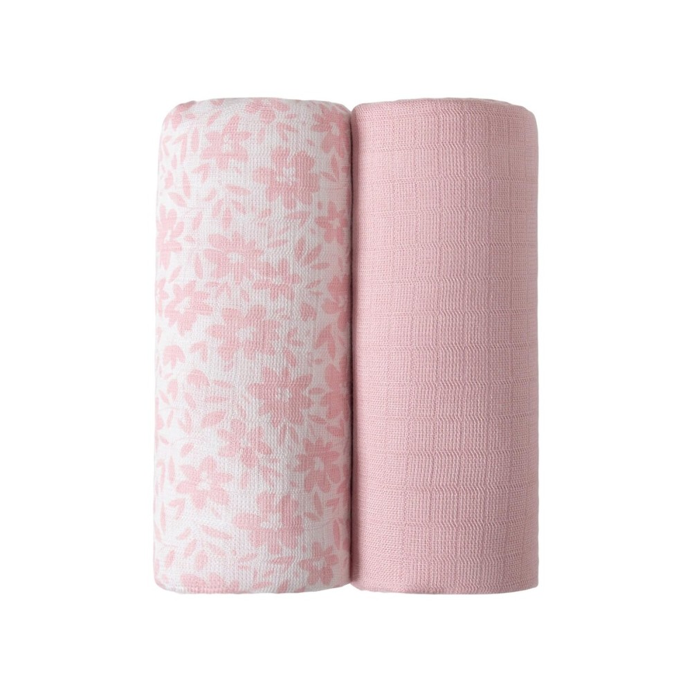 Softan 2 Pack Muslin Swaddle Blankets for Newborn, 36 x 40 inches Muslin Baby Receiving Blankets for Boys and GirlsBaby Newborn Gifts