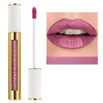 MAKI YIKA Metallic Pink Lipstick Long Lasting Hot Pink Lipsticks for Women, High Shine Glitter Lipstick No Smudge Transferproof Liquid Lip Gloss (BR01 Love Story)