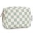 Narwey Small Checkered Makeup Bag for Purse Mini Cosmetic Bag Travel Makeup Pouch Zipper Pouch Cute Make up Bags with Compartments for Women Girls (Mint Green Checkerboard, Small)