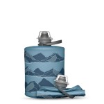 HydraPak Stow - Collapsible Backpacking Water Bottle (500ml) - BPA Free, Ultra Light, Spill-Proof Twist Cap - MTN Tahoe Blue
